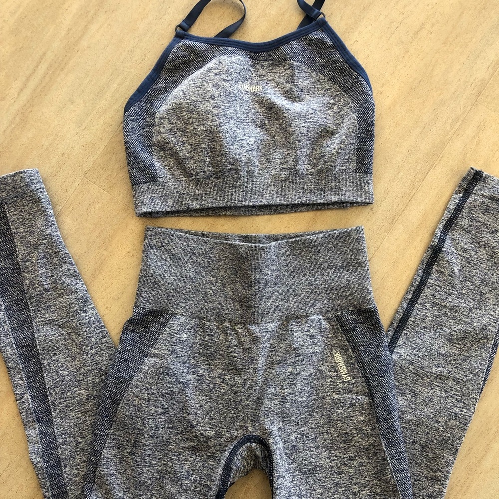 Gymshark light blue set size xs